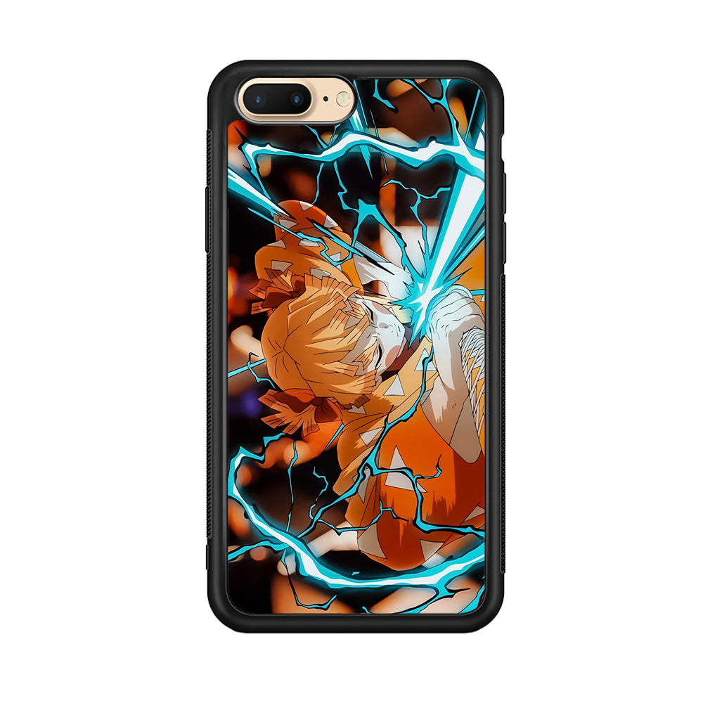 Demon Slayer Zenitsu Lightning Sword iPhone 8 Plus Case