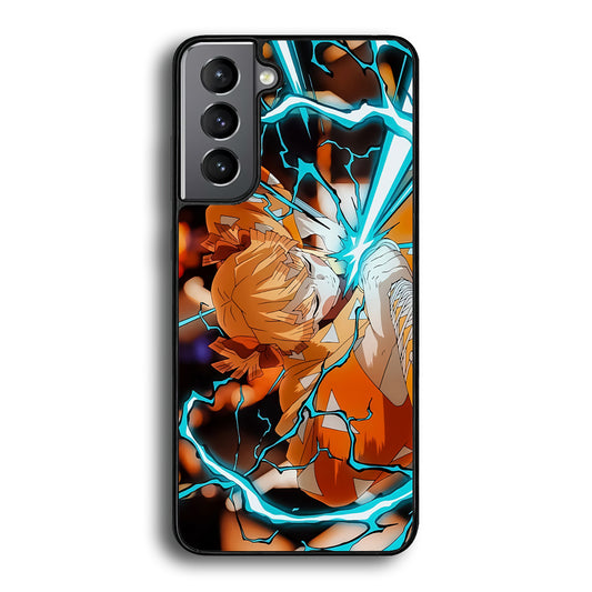 Demon Slayer Zenitsu Lightning Sword Samsung Galaxy S21 Plus Case - Carneyforia