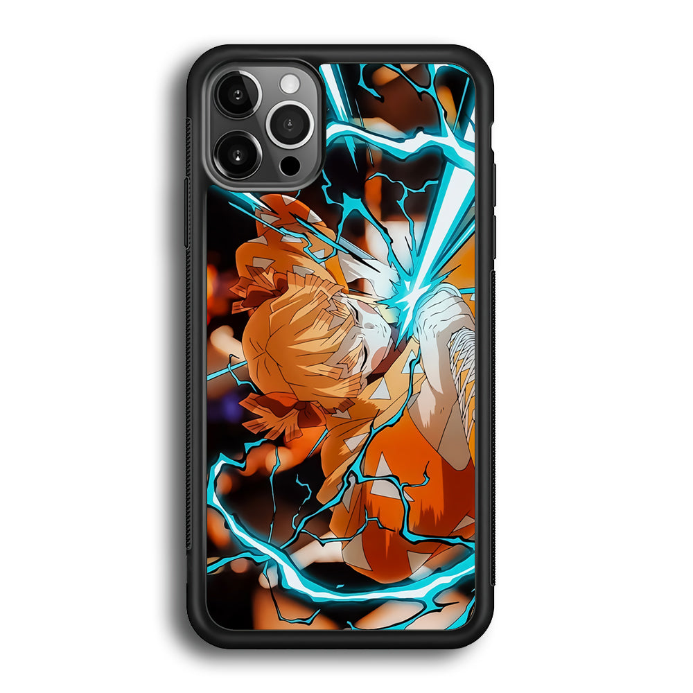 Demon Slayer Zenitsu Lightning Sword iPhone 12 Pro Case