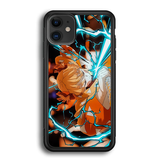 Demon Slayer Zenitsu Lightning Sword iPhone 12 Case