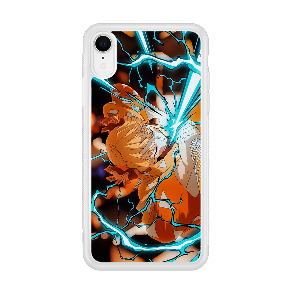 Demon Slayer Zenitsu Lightning Sword iPhone XR Case