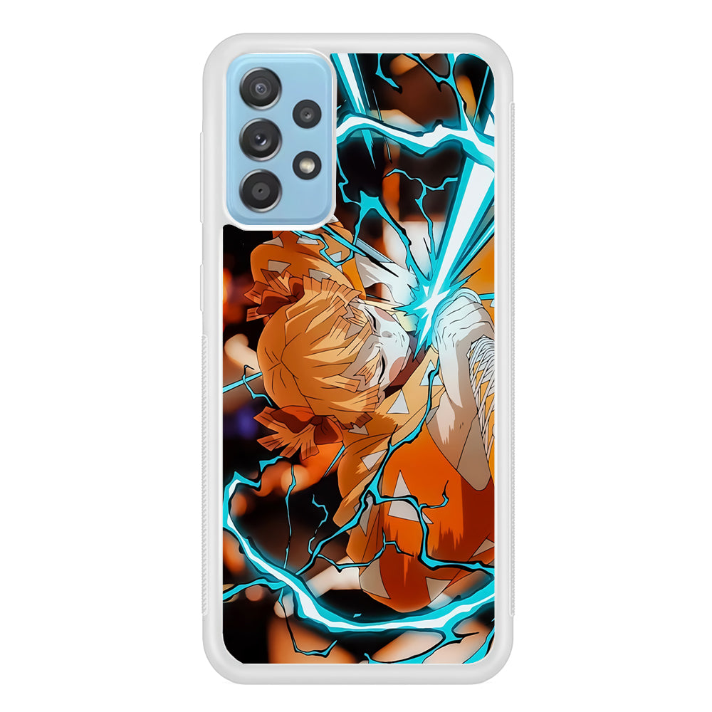 Demon Slayer Zenitsu Lightning Sword Samsung Galaxy A52 Case