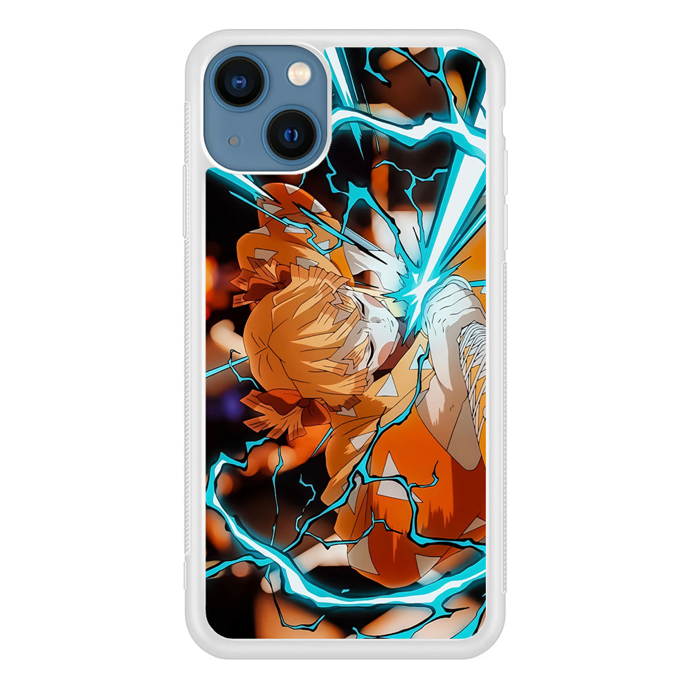 Demon Slayer Zenitsu Lightning Sword iPhone 13 Case