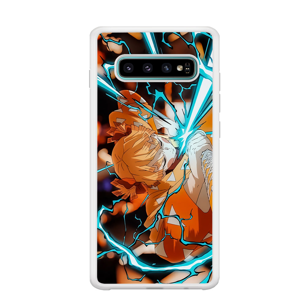 Demon Slayer Zenitsu Lightning Sword Samsung Galaxy S10 Case