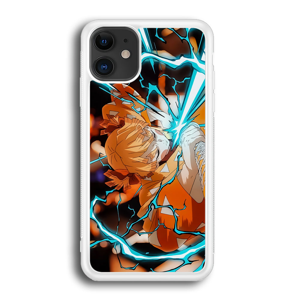 Demon Slayer Zenitsu Lightning Sword iPhone 12 Case