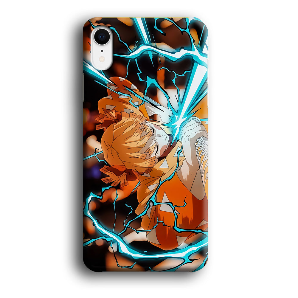 Demon Slayer Zenitsu Lightning Sword iPhone XR Case