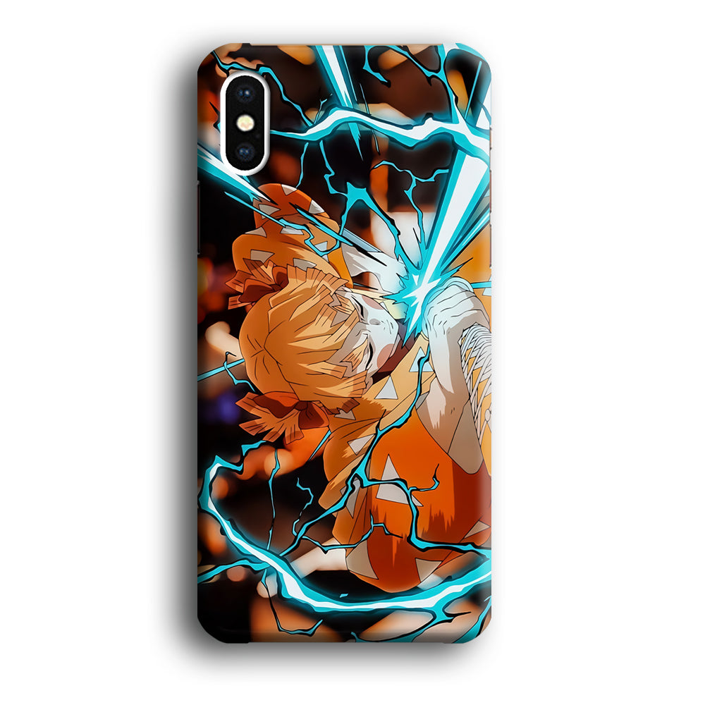 Demon Slayer Zenitsu Lightning Sword iPhone X Case