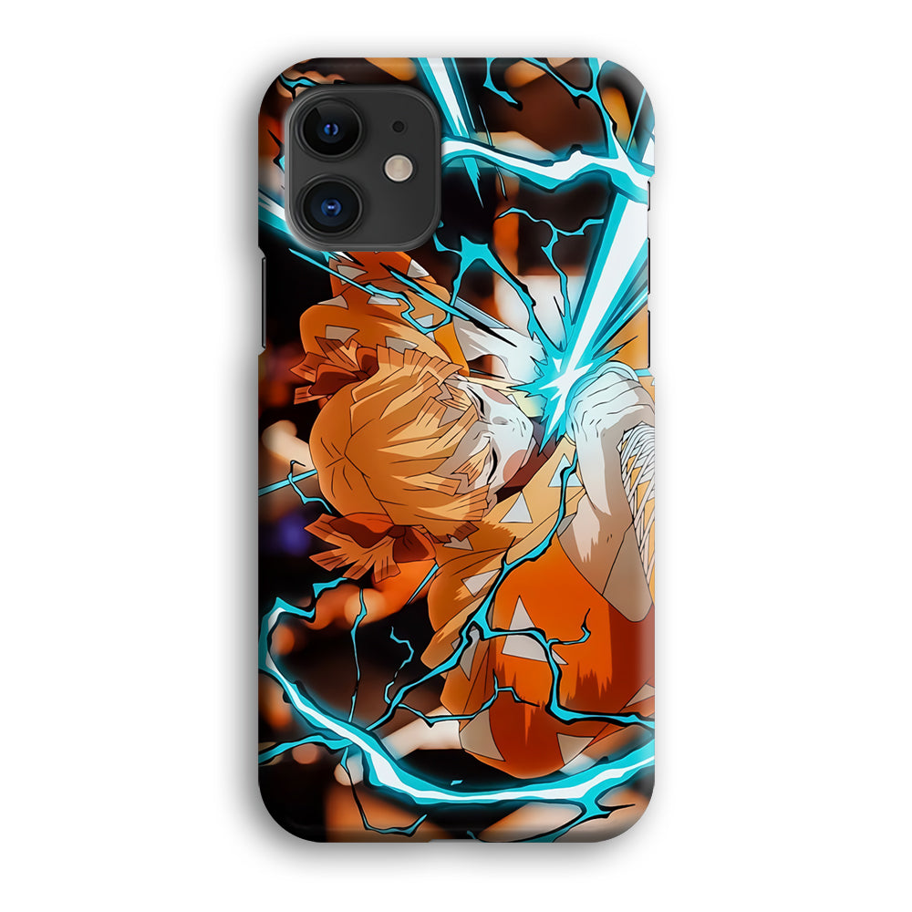 Demon Slayer Zenitsu Lightning Sword iPhone 12 Case