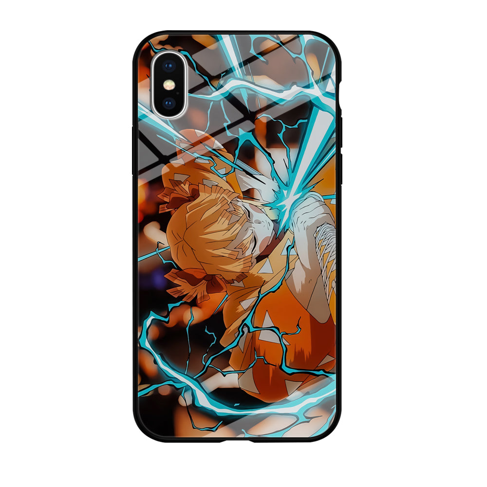 Demon Slayer Zenitsu Lightning Sword iPhone X Case