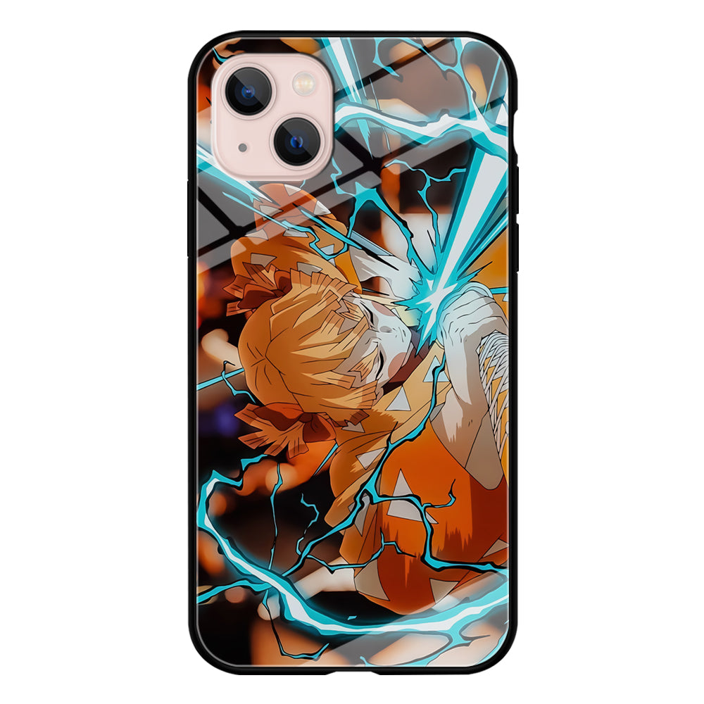 Demon Slayer Zenitsu Lightning Sword iPhone 13 Case