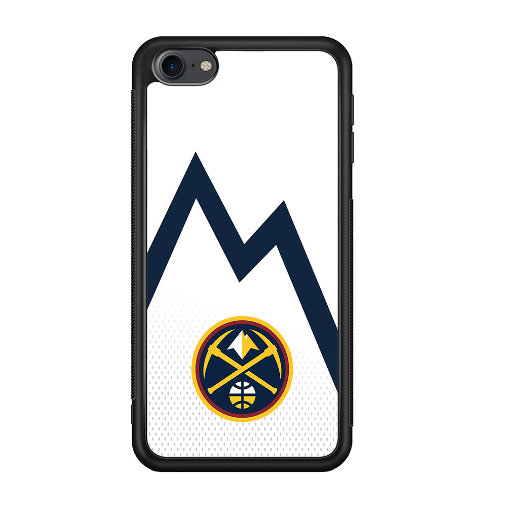 Denver Nuggets Emblem Line In White iPod Touch 6 Case - Carneyforia