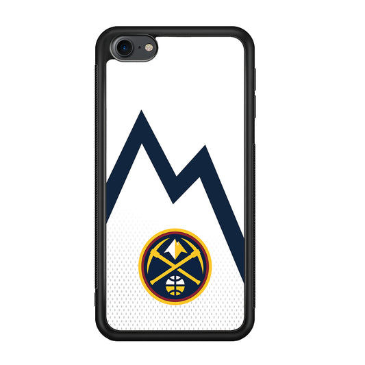 Denver Nuggets Emblem Line In White iPod Touch 6 Case - Carneyforia