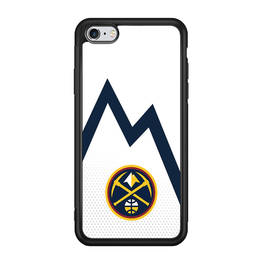 Denver Nuggets Emblem Line In White iPhone 6 Plus | 6s Plus Case