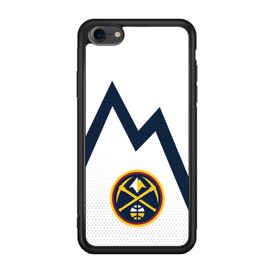 Denver Nuggets Emblem Line In White iPhone 7 Case