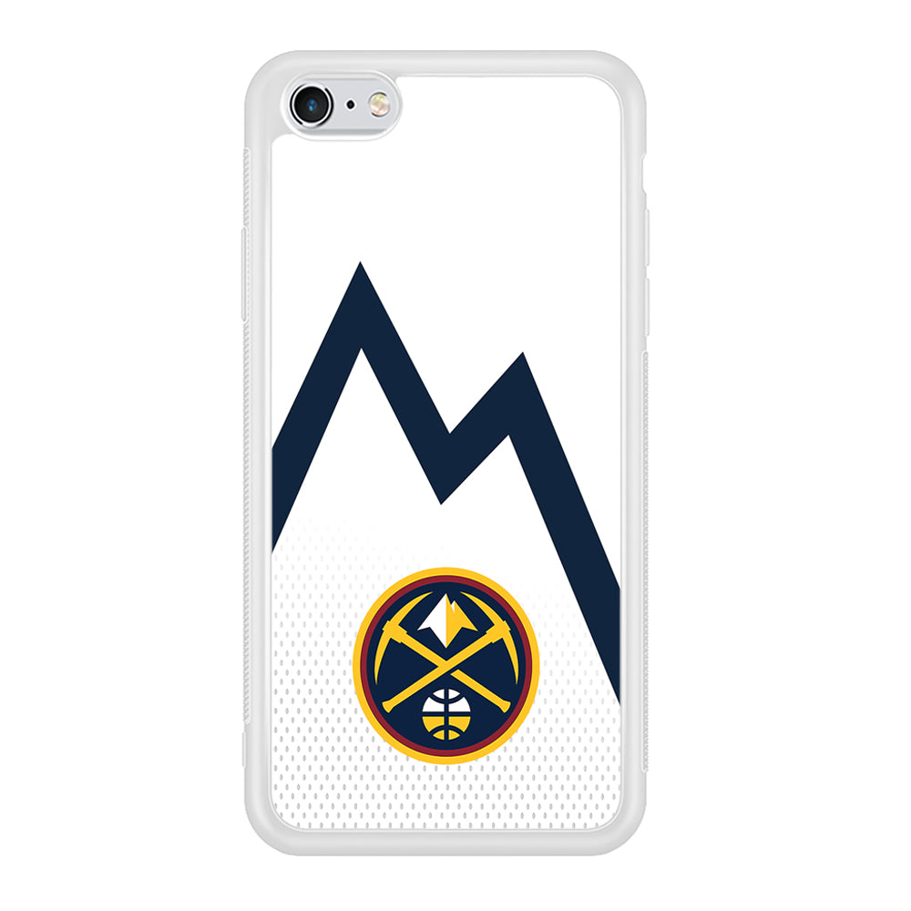Denver Nuggets Emblem Line In White iPhone 6 Plus | 6s Plus Case