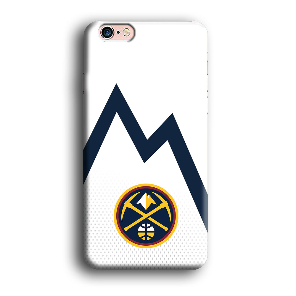 Denver Nuggets Emblem Line In White iPhone 6 Plus | 6s Plus Case