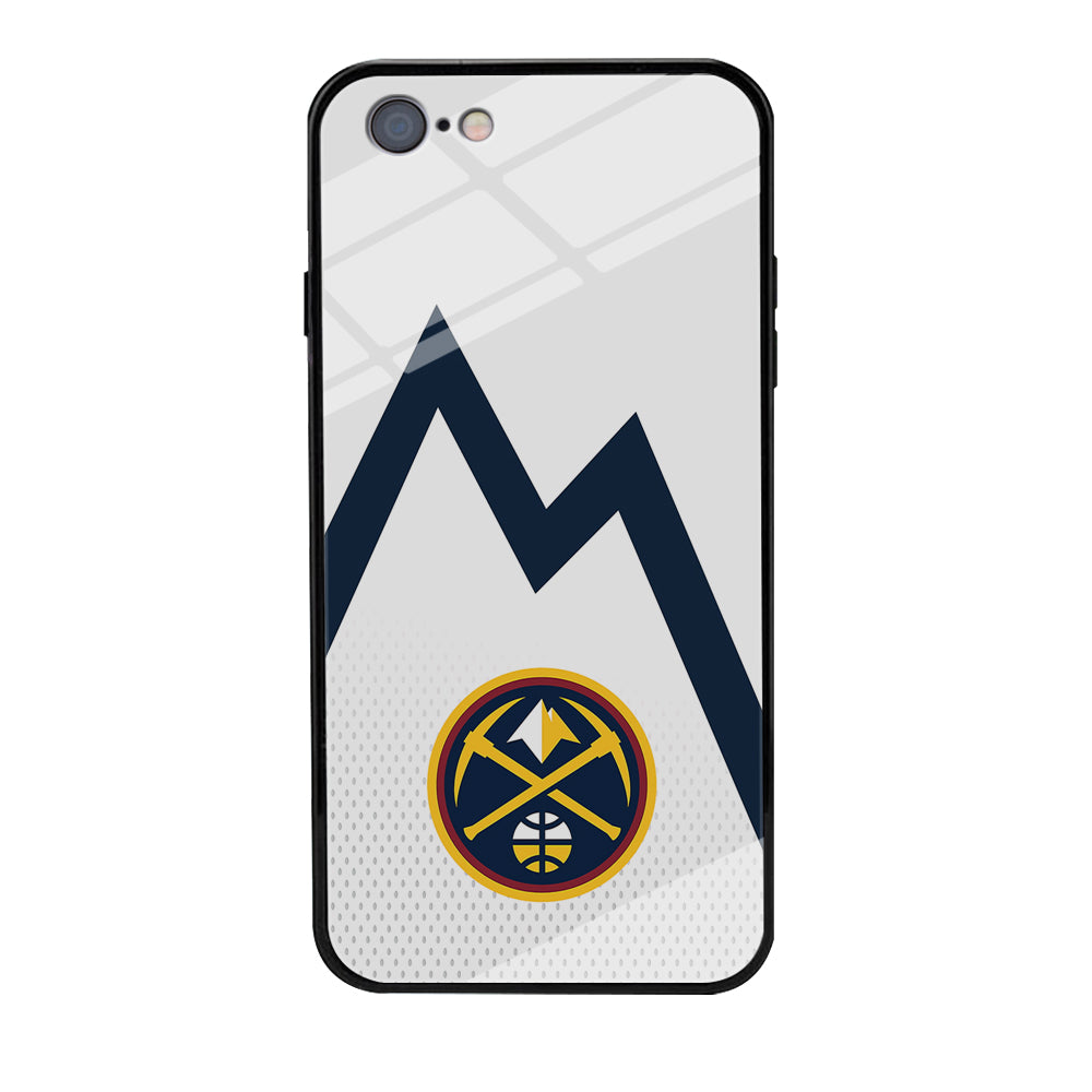 Denver Nuggets Emblem Line In White iPhone 6 Plus | 6s Plus Case