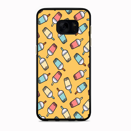 Desert Drink Boba Milk Shake Samsung Galaxy S7 Edge Case