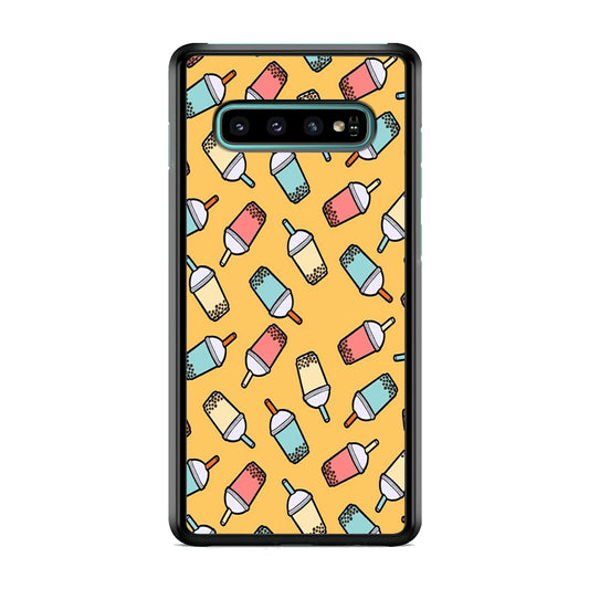 Desert Drink Boba Milk Shake Samsung Galaxy S10 Case