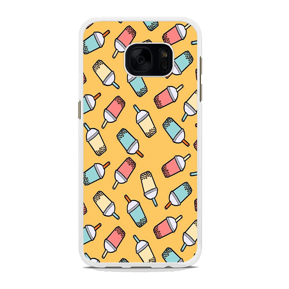 Desert Drink Boba Milk Shake Samsung Galaxy S7 Edge Case