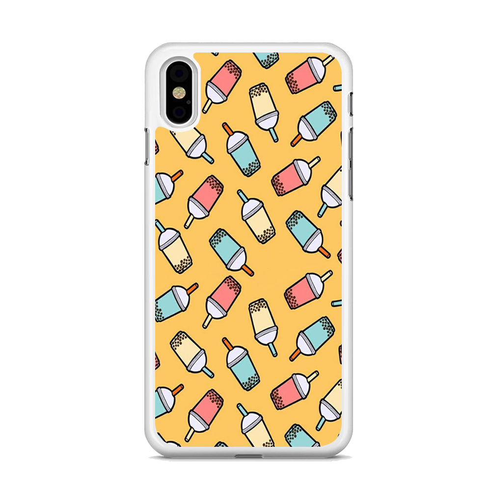 Desert Drink Boba Milk Shake iPhone X Case