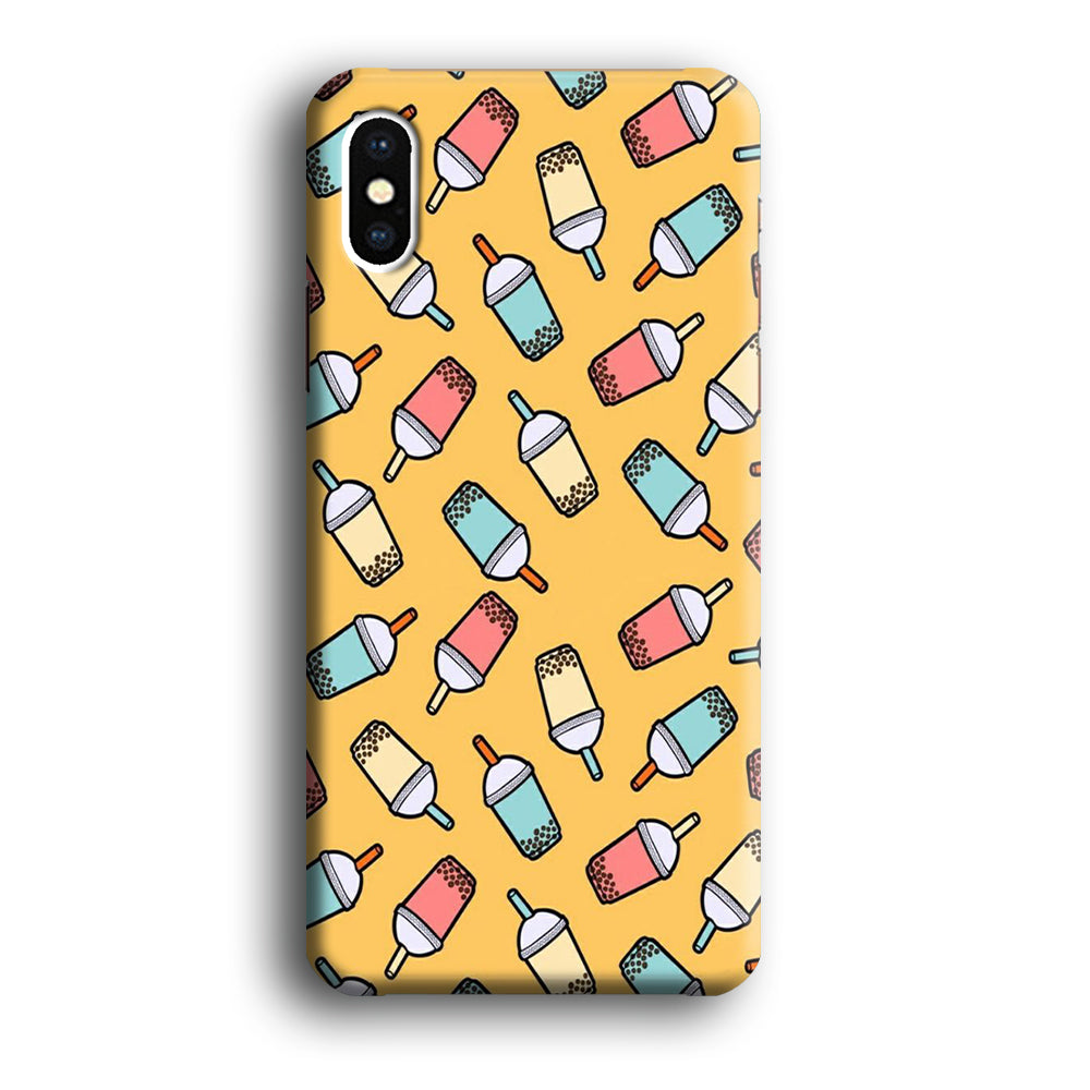 Desert Drink Boba Milk Shake iPhone X Case