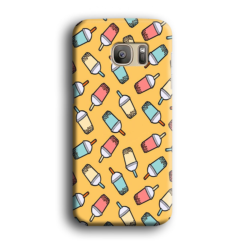 Desert Drink Boba Milk Shake Samsung Galaxy S7 Edge Case
