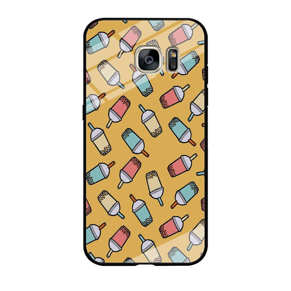 Desert Drink Boba Milk Shake Samsung Galaxy S7 Edge Case