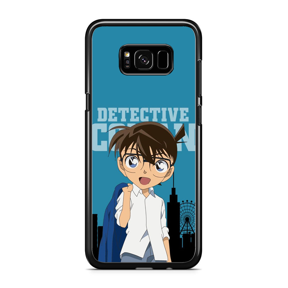 Detective Conan Character Samsung Galaxy S8 Plus Case Rubber Black (2D Case)