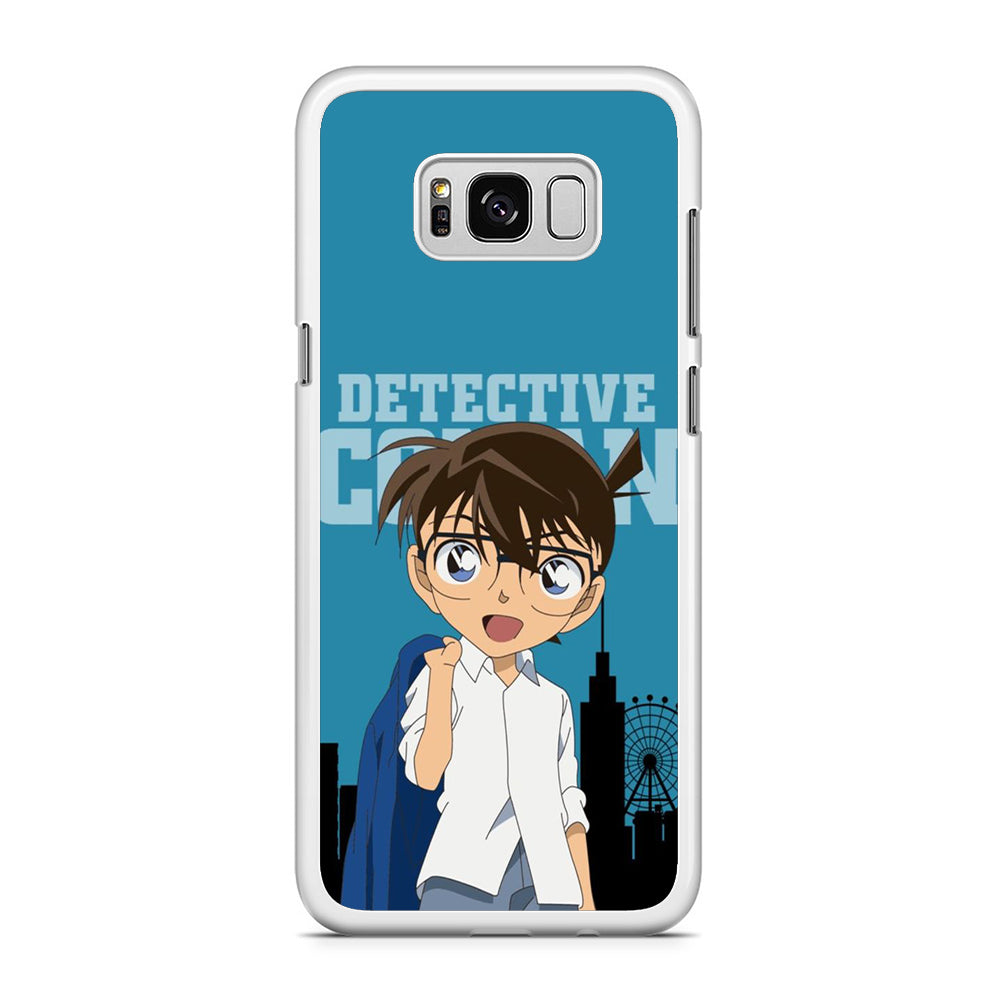 Detective Conan Character Samsung Galaxy S8 Plus Case Rubber White (2D Case)