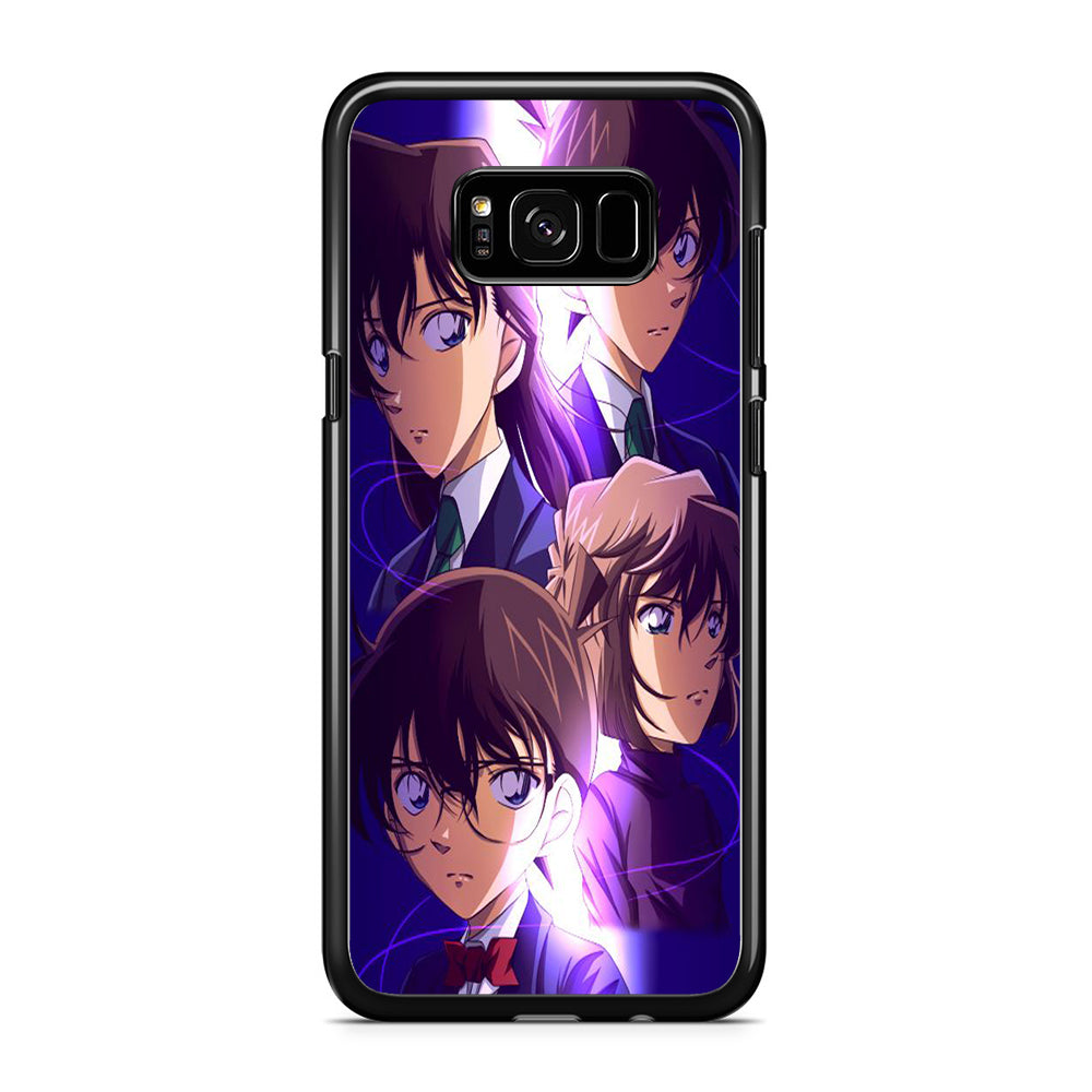 Detective Conan Detective Team Samsung Galaxy S8 Plus Case Rubber Black (2D Case)