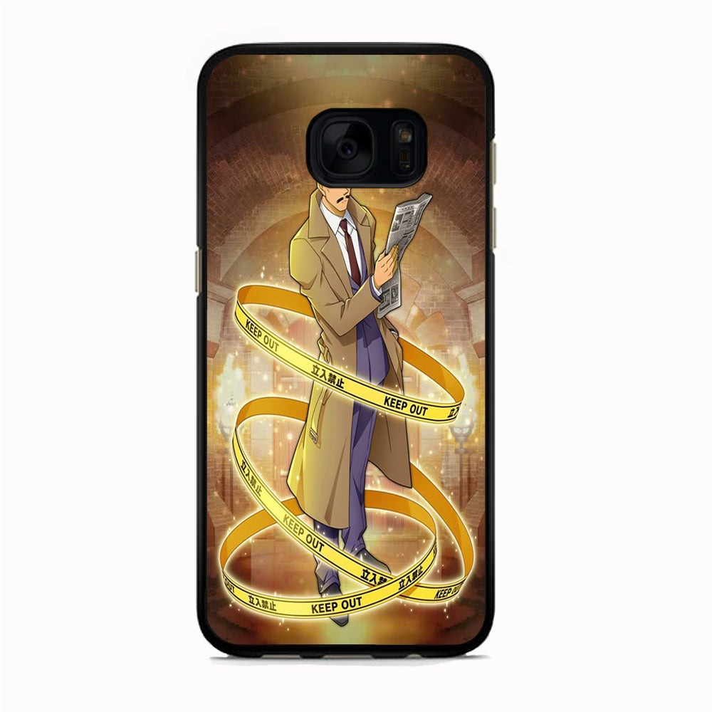 Detective Conan Kogoro Mouri Detective Samsung Galaxy S7 Edge Case