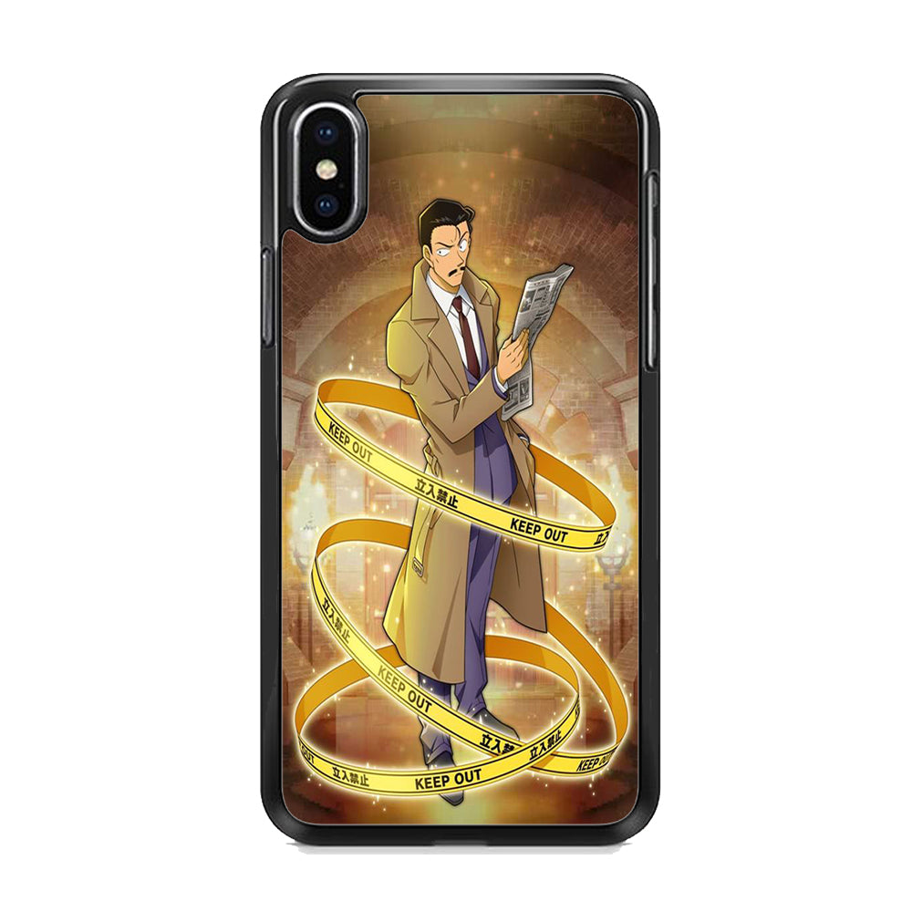 Detective Conan Kogoro Mouri Detective iPhone X Case