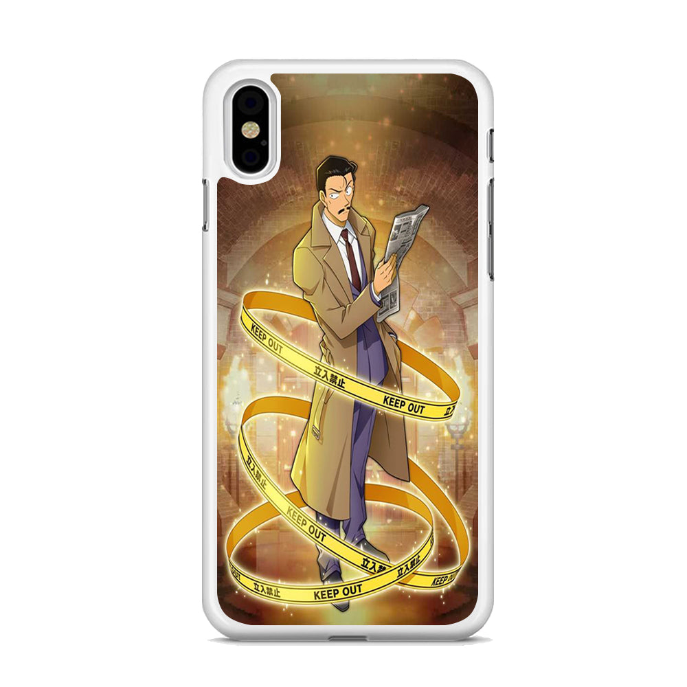 Detective Conan Kogoro Mouri Detective iPhone X Case
