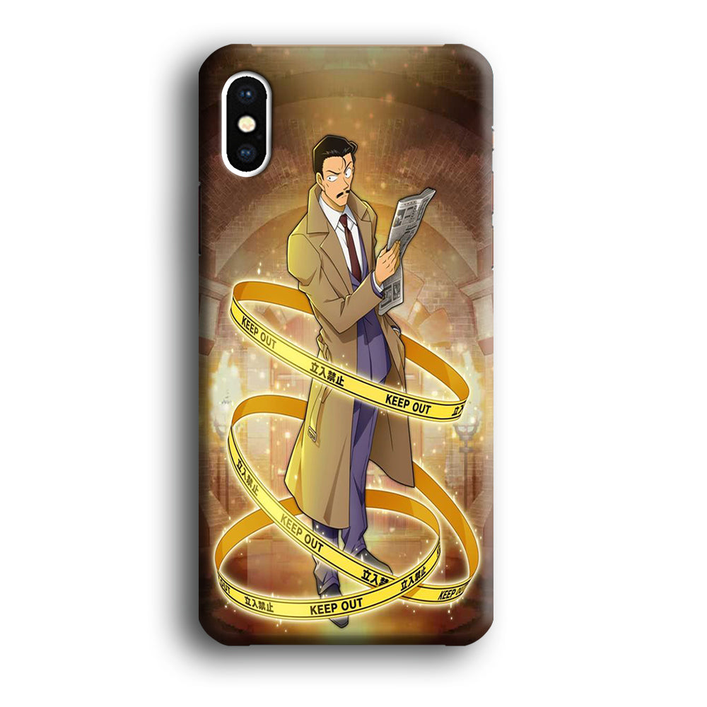 Detective Conan Kogoro Mouri Detective iPhone X Case