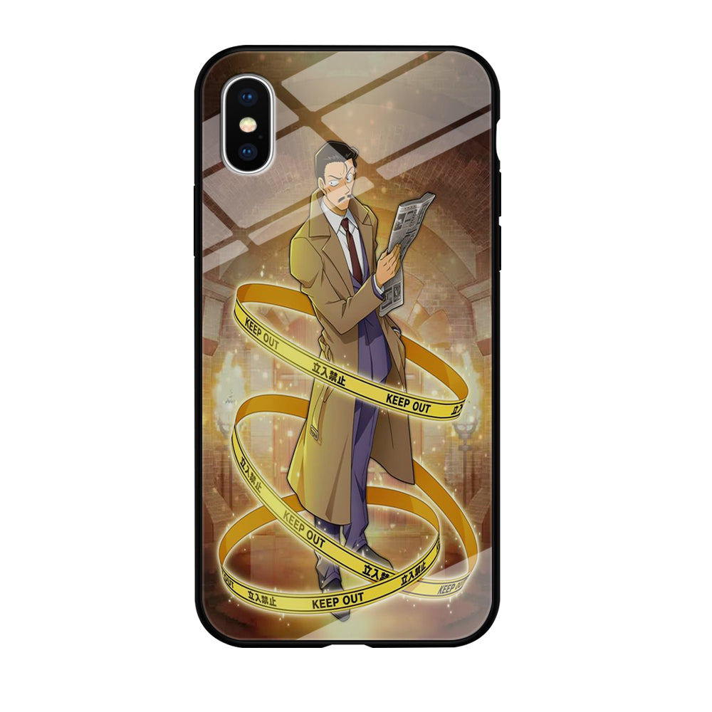 Detective Conan Kogoro Mouri Detective iPhone X Case