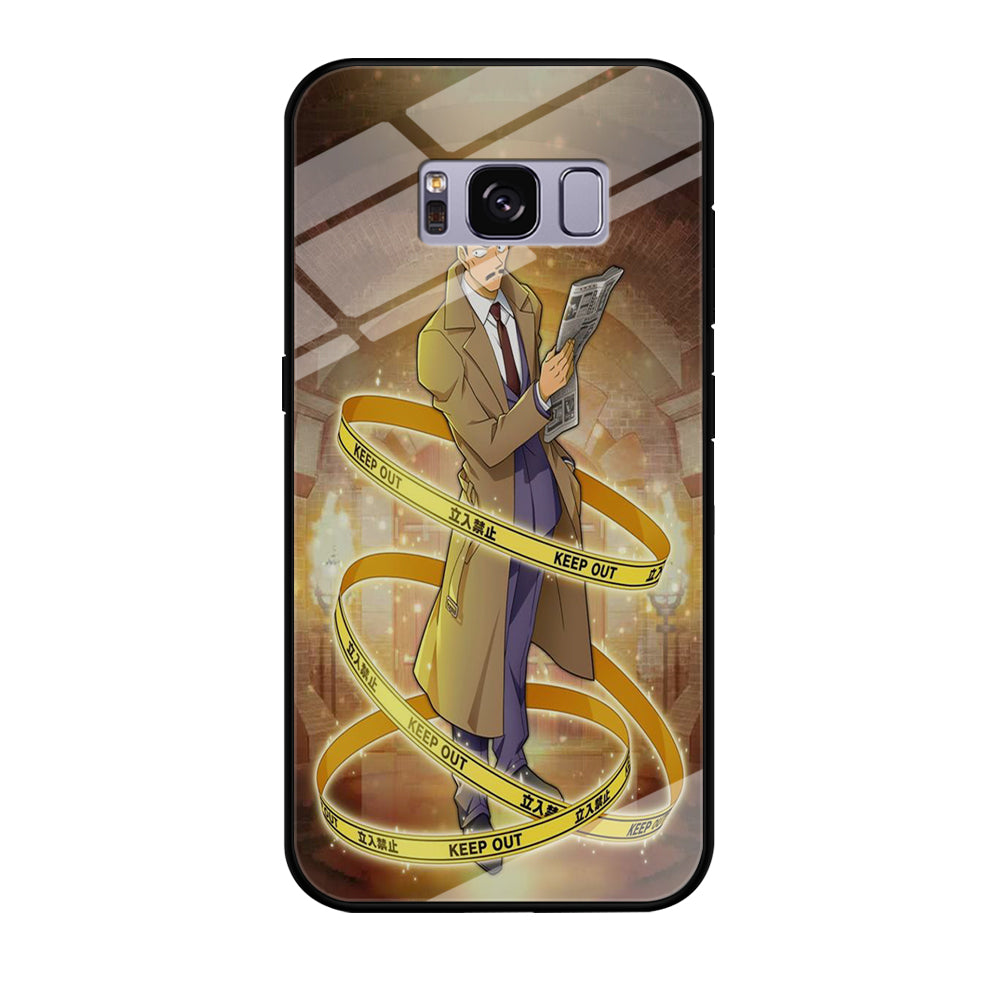 Detective Conan Kogoro Mouri Detective Samsung Galaxy S8 Plus Case Tempered Glass Case