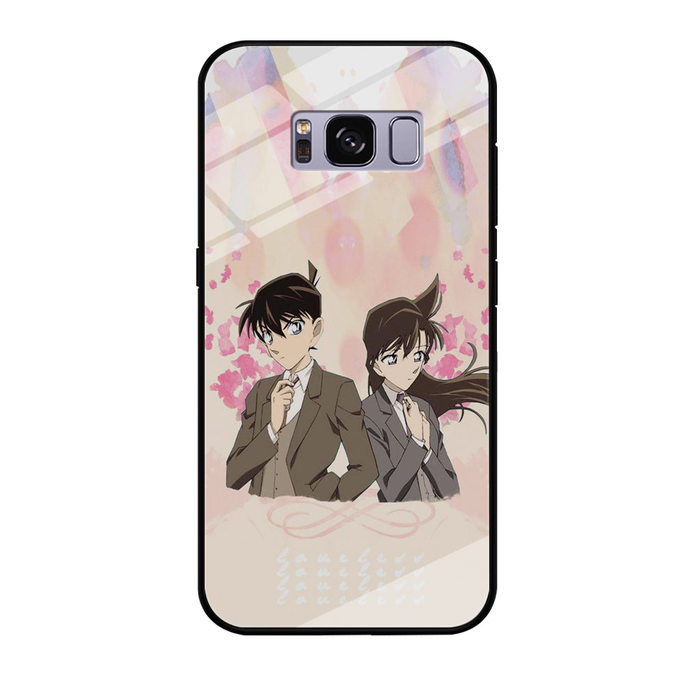 Detective Conan Sweet Couple Samsung Galaxy S8 Plus Case Tempered Glass Case
