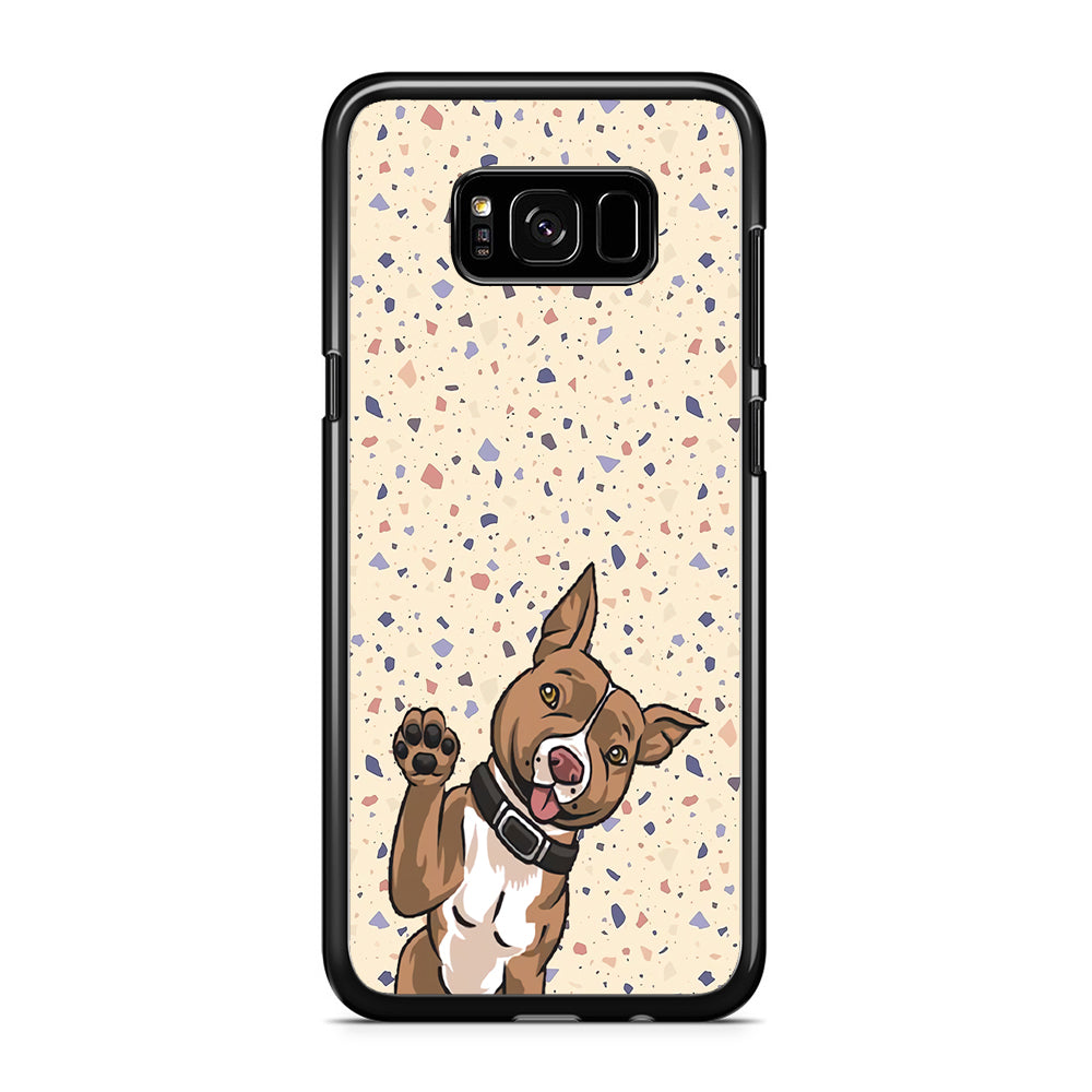 Dog Challenge to Play Samsung Galaxy S8 Plus Case Rubber Black (2D Case)
