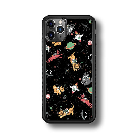 Dogs and Cats Space Form iPhone 11 Pro Case