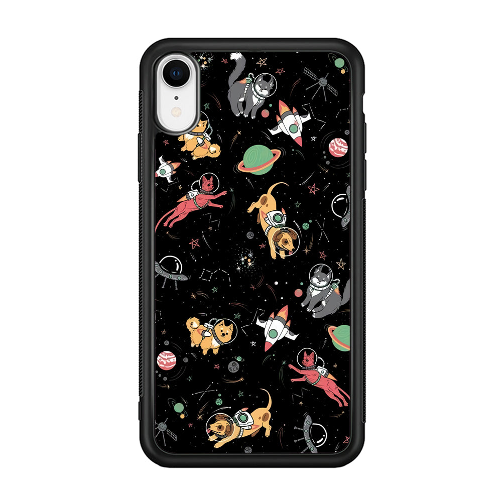 Dogs and Cats Space Form iPhone XR Case
