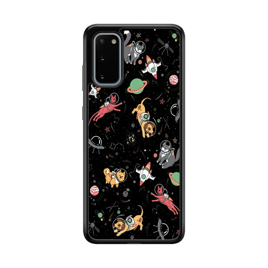 Dogs and Cats Space Form Samsung Galaxy S20 Case