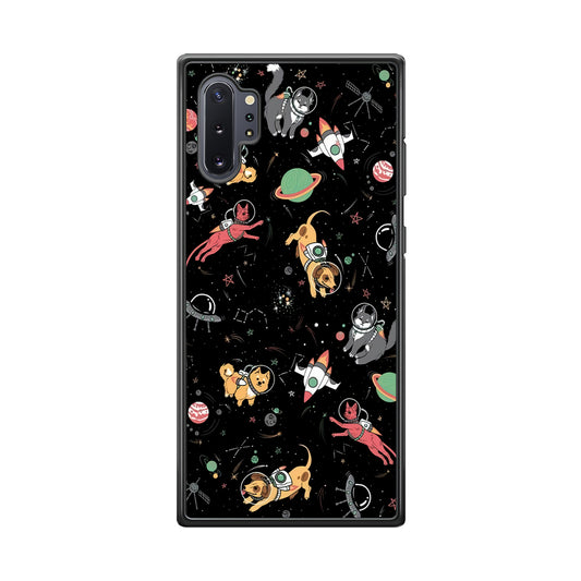 Dogs and Cats Space Form Samsung Galaxy Note 10 Plus Case