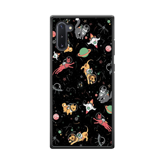 Dogs and Cats Space Form Samsung Galaxy Note 10 Case