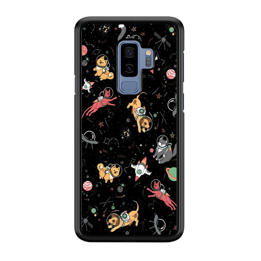 Dogs and Cats Space Form Samsung Galaxy S9 Plus Case