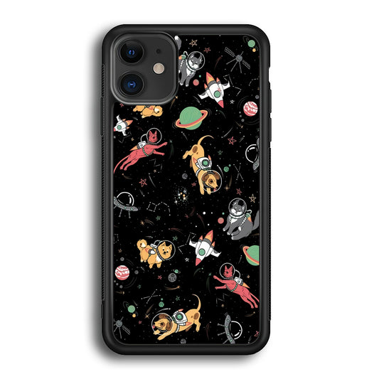 Dogs and Cats Space Form iPhone 12 Case