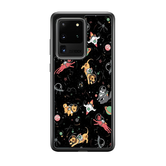 Dogs and Cats Space Form Samsung Galaxy S20 Ultra Case