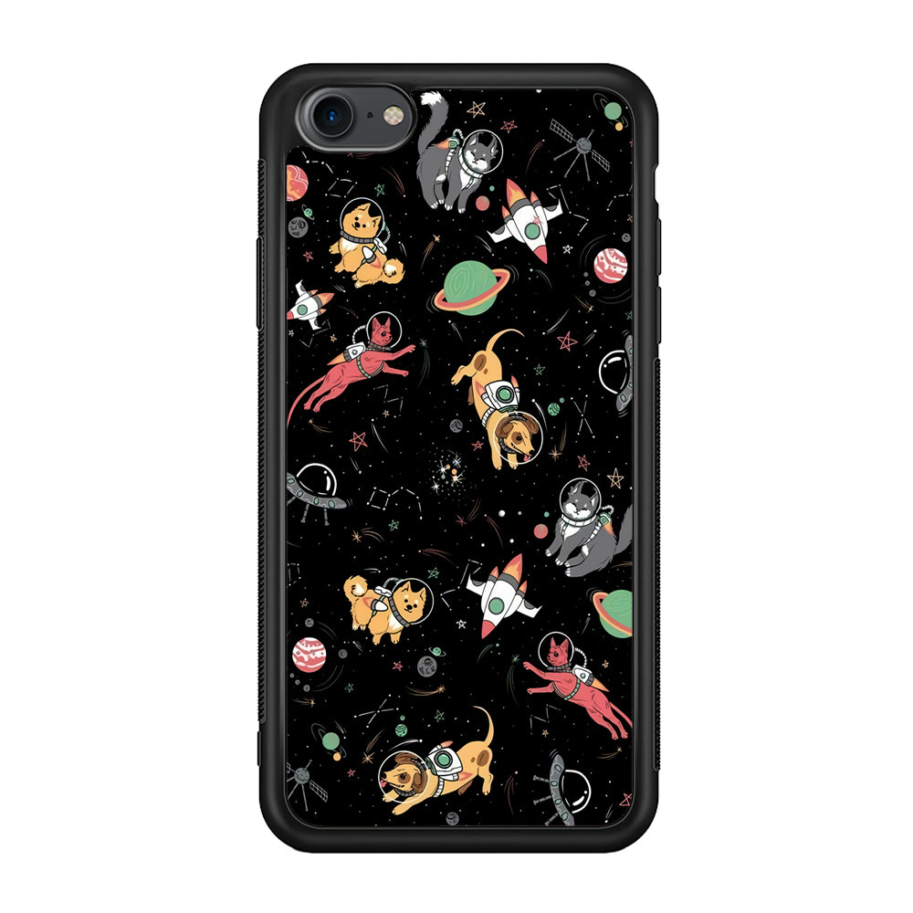 Dogs and Cats Space Form iPhone 7 Case