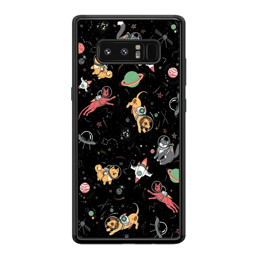Dogs and Cats Space Form Samsung Galaxy Note 8 Case