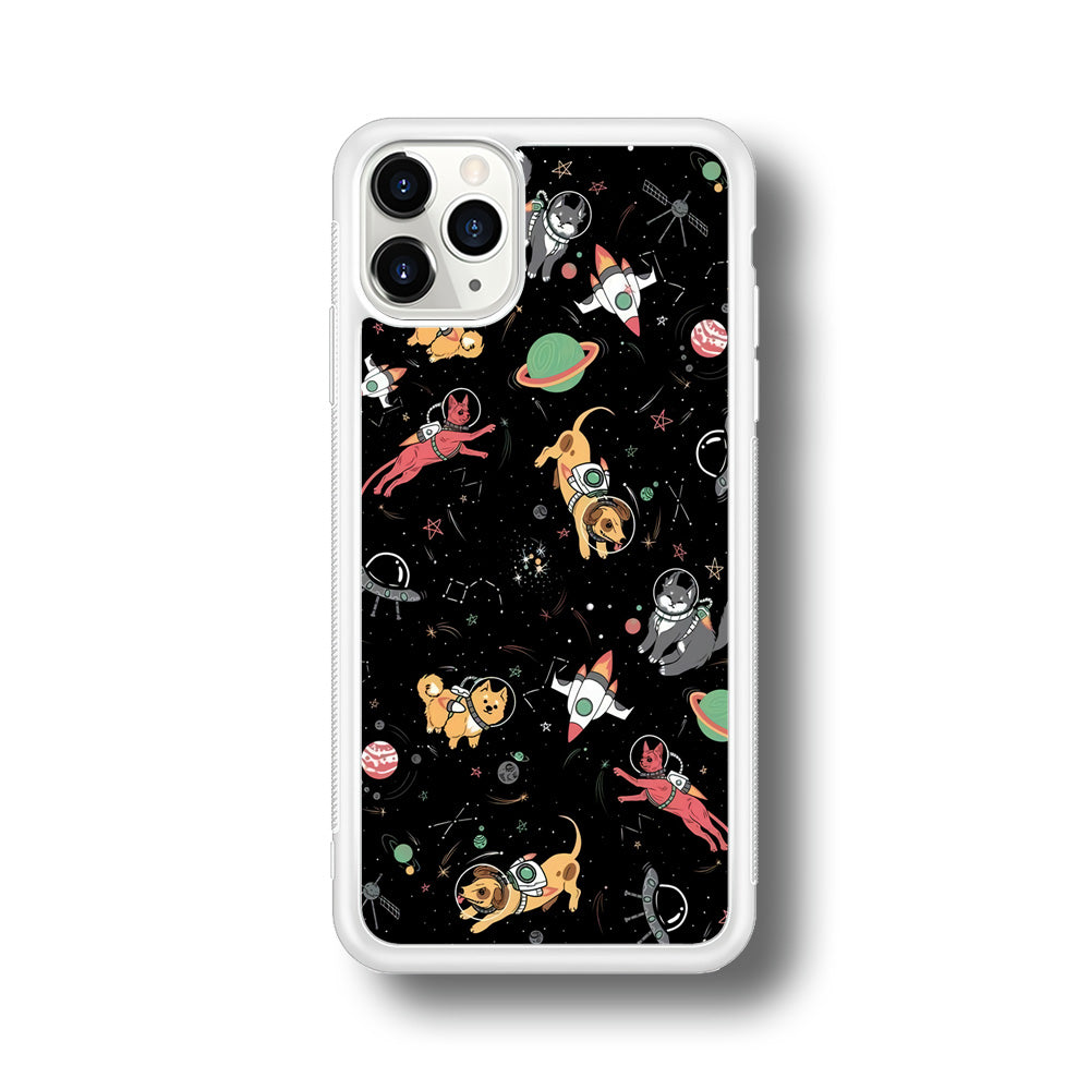 Dogs and Cats Space Form iPhone 11 Pro Case